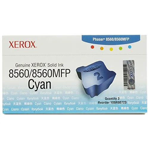 XEROX 108R00723 — Xerox Cyan ColorStix Ink (3 Sticks/Box) (Total Box Yield 3400)