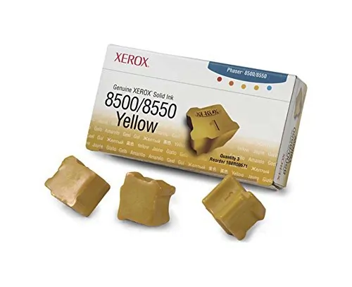 XEROX 108R00671 — XEROX 108R00671 PHASER 8500/8550 YELLOW SOLID INK PACK (3 STICKS) - 3 STICKS, YI