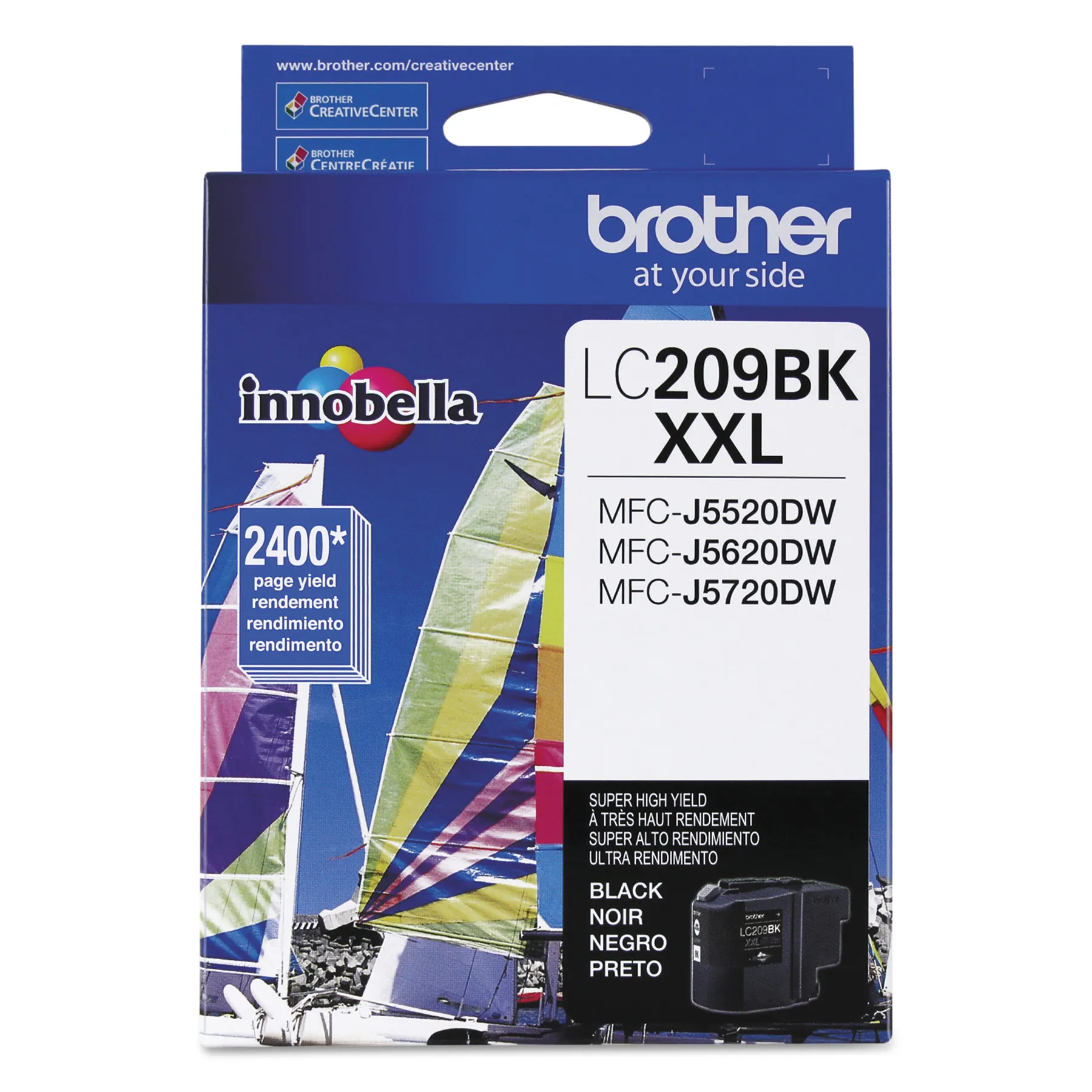 Brother LC209BK — Brother LC209BK Super High Yield Black Ink Cartridge - Inkjet - Super High Yield - 2400 Pages - Black - 1 Each