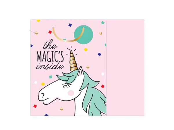 Bulk Buys GB188 — Unicorn Magic Gift Bag - Perfect for Parties and Birthdays