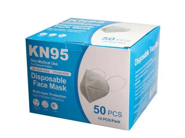 Bulk Buys MO205 — 10 Pack KN95 Protective Face Masks for Enhanced Safety