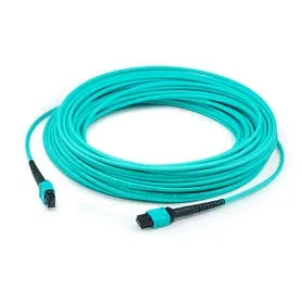 ADDON ADD-MPOMPO-10M5OM4 — ADDON 10M MPO/UPC TO MPO/UPC AQUA OM4 OFNR (RISER-RATED) 12-STRAND FIBER PATCH C
