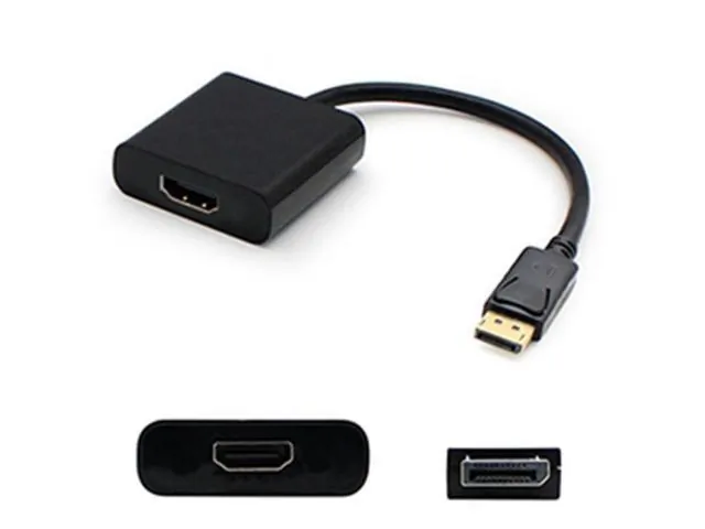ADDON BU989AV-AO — ADDON HP BU989AV COMPATIBLE DISPLAYPORT MALE TO HDMI FEMALE BLACK ADAPTER