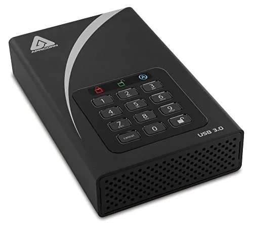 Apricorn ADT-3PL256-4000 — 4TB AES Encrypted Desktop Drive with USB 3.0 Connectivity