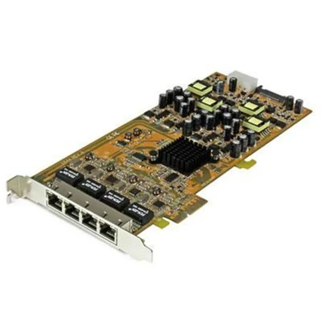 STARTECH ST4000PEXPSE — 4 Port Gigabit Power over Ethernet PCIe Network Card - PSE / PoE PCI Express NIC - Add 4 Gigabit Power over Ethernet ports to a PCI Express-enabled computer - 4 Port Gigabit Power over Ethernet PCIe Network Card - PSE / PoE PCI Express NIC - PCI Express GbE Quad Port NIC - PoE Card - 4 Port Network Card