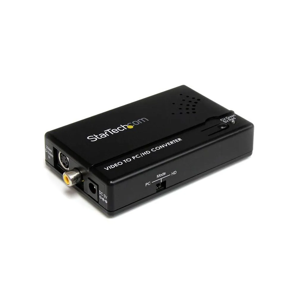 STARTECH VID2VGATV2 — CONVERT AND SCALE A COMPOSITE OR S-VIDEO SIGNAL TO WORK WITH A VGA DISPLAY - VID