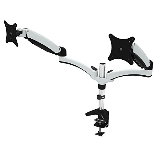 AMER NETWORKS HYDRA2B — HYDRA BLACK EDITION DUAL ARM COUNTERBALANCED ARTICULATING MONITOR MOUNT. VESA 75