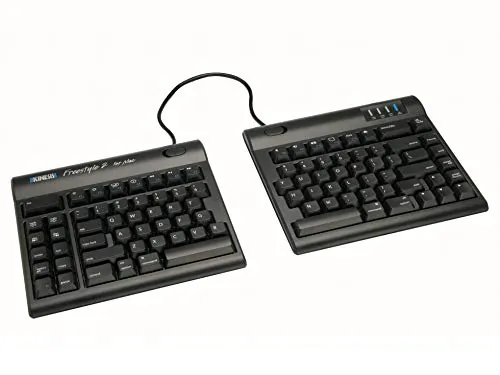KINESIS KB800HMB-US — THE KINESIS FREESTYLE2 FOR MAC KEYBOARD INCLUDES AN INTEGRATED 2-PORT USB HUB AN
