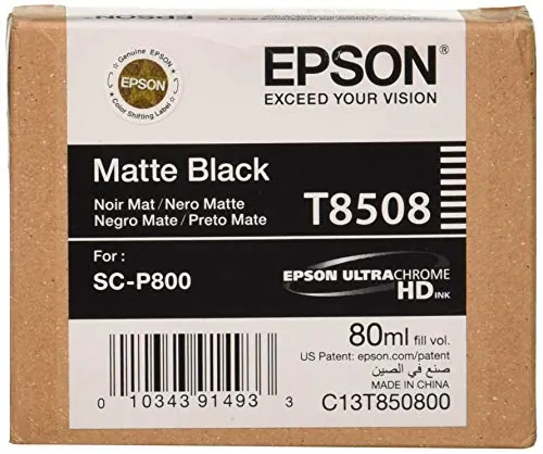 EPSON t850800 — T850 Ultrachrome HD Matte Blk