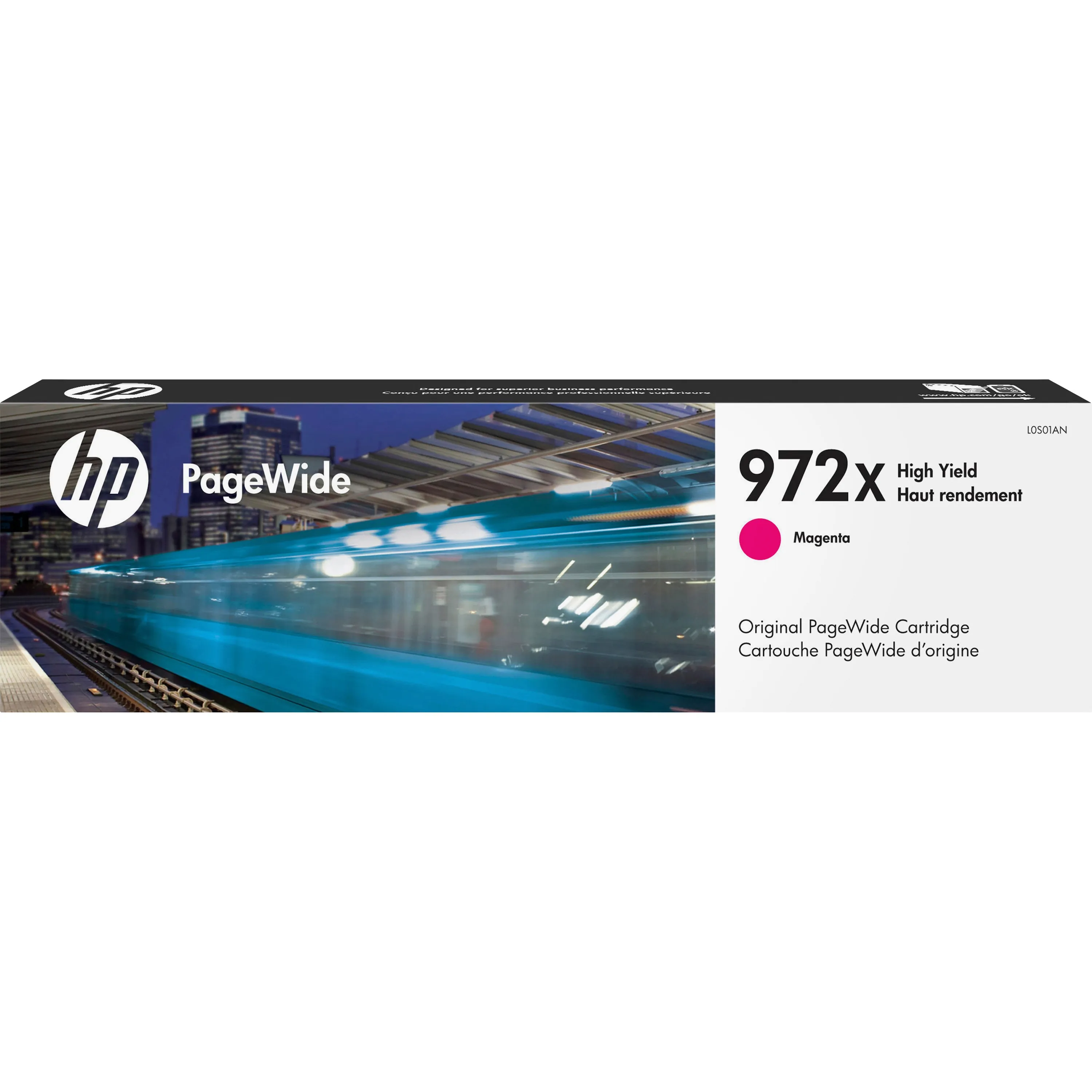 HP L0S01AN — HP 972X (L0S01AN) Ink Cartridge - Single Pack - Page Wide - High Yield - 7000 Pages - Magenta - 1 Each