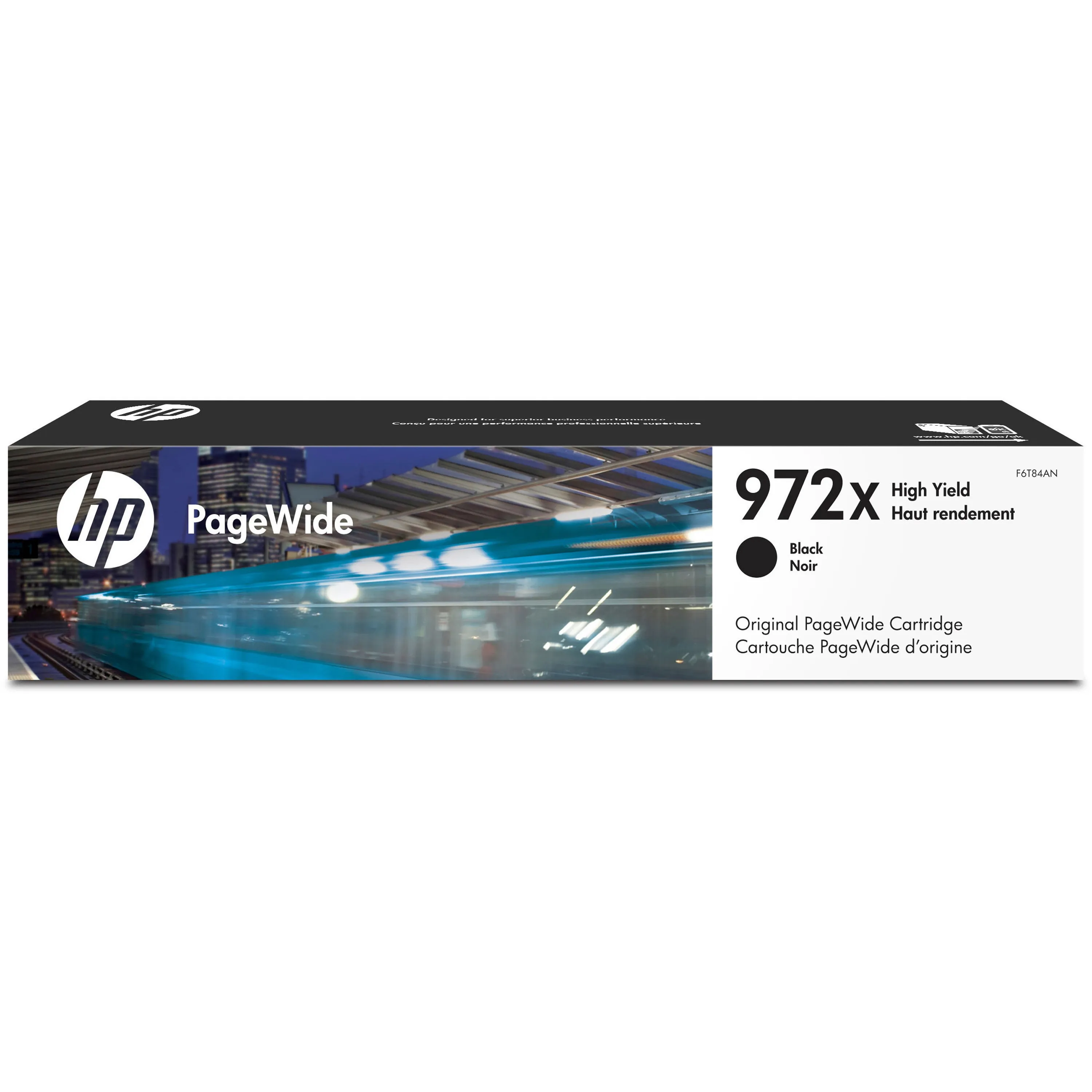 HP F6T84AN — HP 972X (F6T84AN) Ink Cartridge - Single Pack - Page Wide - High Yield - 10000 Pages - Black - 1 Each