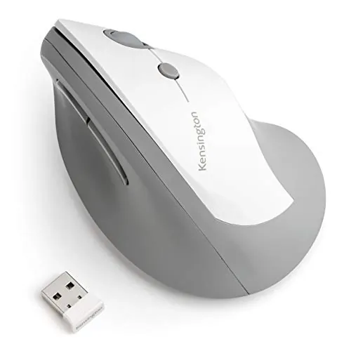 KENSINGTON K75520WW — PRO FIT ERGO VERTICAL WIRELESS MOUSE-GRAY