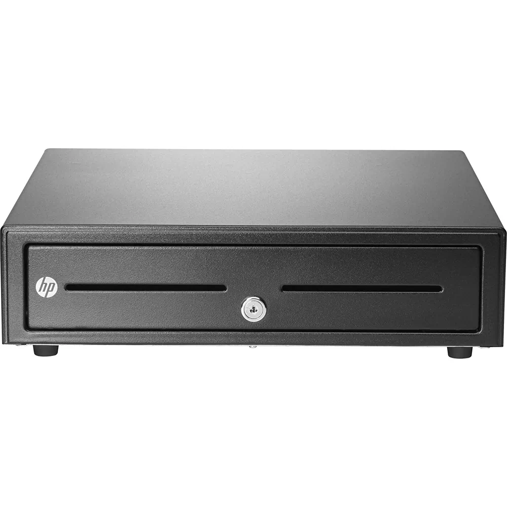 HP dt0766 — HP Standard Duty Cash Drawer - 2 Media Slot - 3 Lock PositionPrinter Driven - Steel - Black