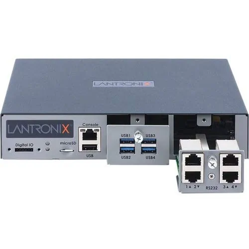 Lantronix EMG851010S — EMG8500 EDGE MANAGEMENT GATEWAY, RS232 SERIAL 4-PORT, LTE CELLULAR