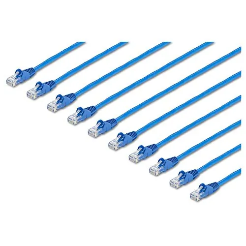 STARTECH N6PATCH25BL10PK — 10PK 25FT CAT6 BLUE SNAGLESS