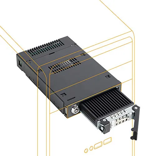 Icy Dock MB601M2K-1B — ICY RD MB601M2K-1B M.2 PCIe NVMe SSD Mobile Rack for External 3.5thDrive Bay BK