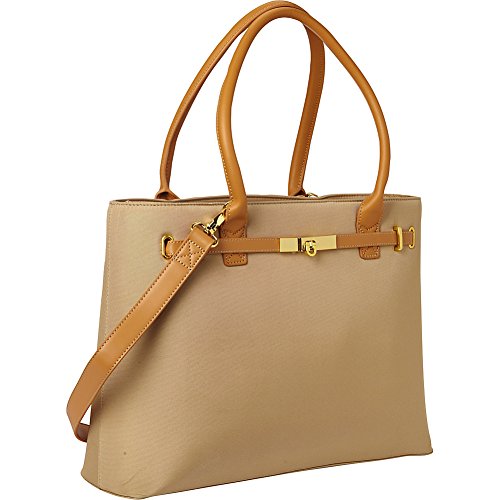 FABRIQUE EURO-2 - THOROUGHBRED TAN LAPTOP TOTE