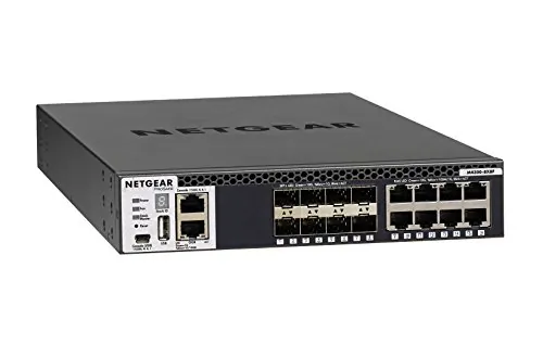 NETGEAR XSM4316S-100NES — HALF-WIDTH 16X10G STACKABLE MANAGED SWITCH WITH 8X10GBASE-T AND 8XSFP+