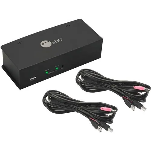 Siig CE-KV0711-S1 — SIIG 2X1 DUAL VIEW HDMI KVM SWITCH 4K (CE-KV0711-S1)