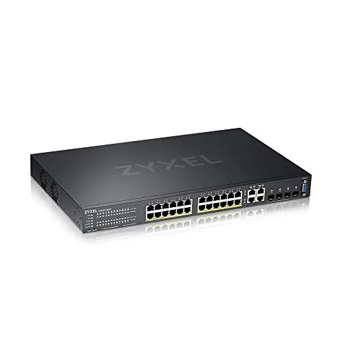 ZYXEL GS2220-28HP — GS2220-28HP - 24 PORT GIGABIT POE+ MANAGED SWITCH + 1YR NEBULA PRO