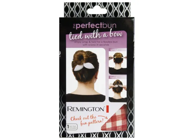 Bulk Buys KA715 — Remington Perfect Bun Bow - Assorted Colors and Styles