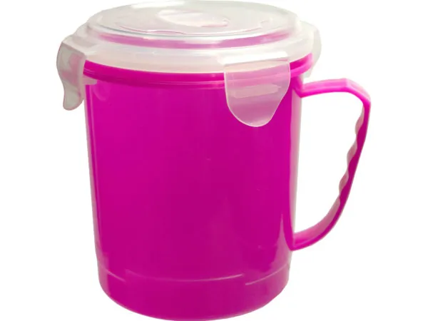 bulk buys GE417 - Microwave Soup Mug with Handle for Easy Heating