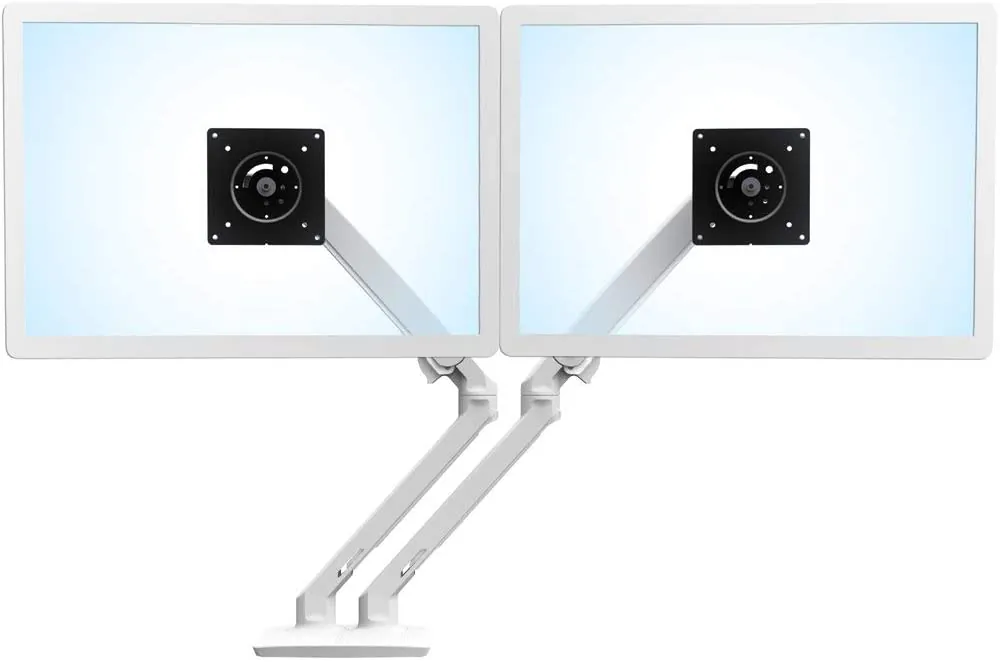 ERGOTRON 45-496-216 — ERGOTRON 45-496-216 MXV DESK MOUNT DUAL LCD MONITOR ARM (WHITE)