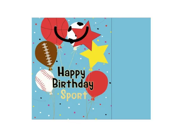 bulk buys GB197 - Sporty Happy Birthday Gift Bag with Tissue Paper