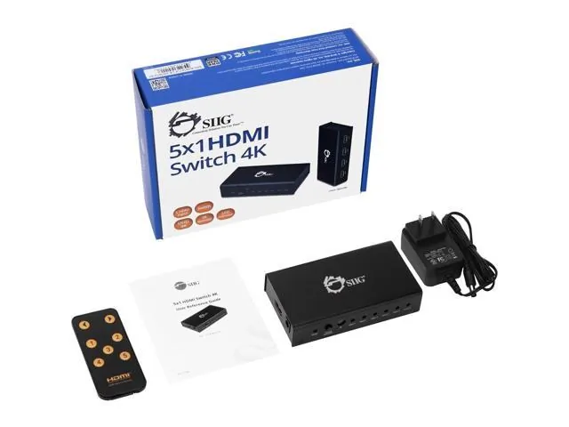 Siig CE-H23012-S1 — TRUE 4K PERFORMANCE SHARE ONE UHD 4K HDMI DISPLAY BETWEEN FIVE UHD 4K HDMI SOURC