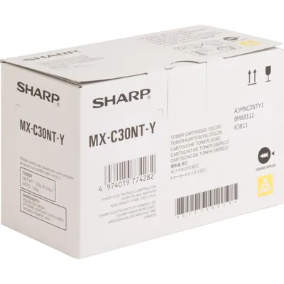 SHARP NEC SHRMXC30NTY — SHARP MX-C30NTY YELLOW TONER CARTRIDGE FOR USE IN MXC250 MXC300P MXC300W MXC301W