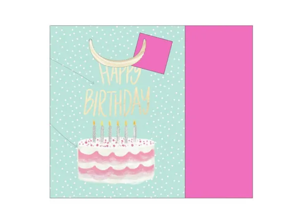 bulk buys GB195 - Festive Birthday Cake Gift Bag with Tissue Paper