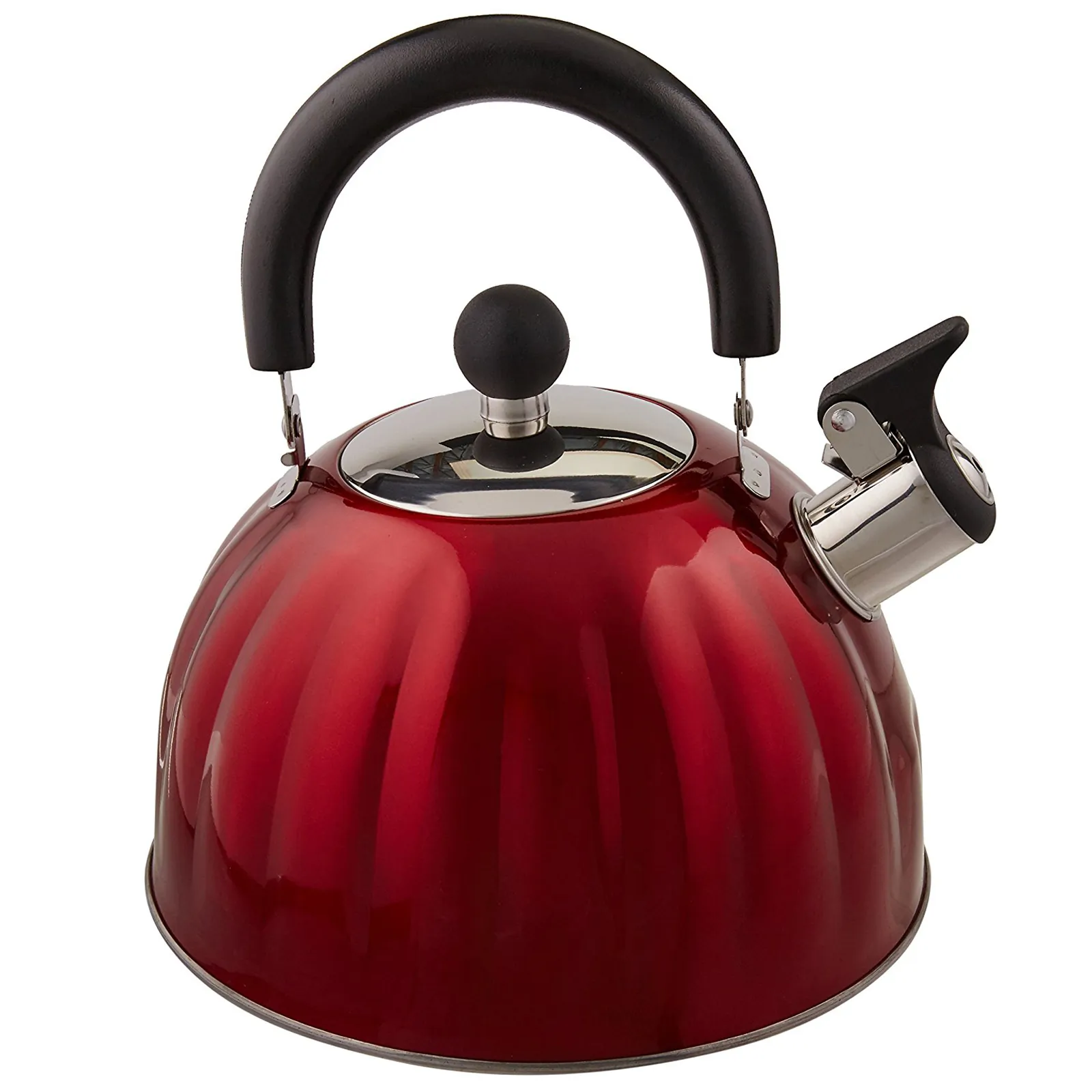 MR COFFEE 91414.02 — Mr. Coffee Twining 2.1 Quart Pumpkin Tea Kettle in Red