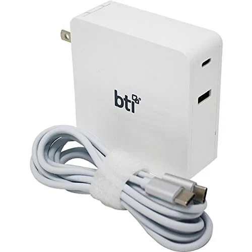 BATTERY TECHNOLOGY 87WUSB-C-BTI — AC ADAPTER FOR GOOGLE CHROMEBOOK ULTRA PIXEL 2 MACBOOK 12 2015 00HM633, 00HM642,