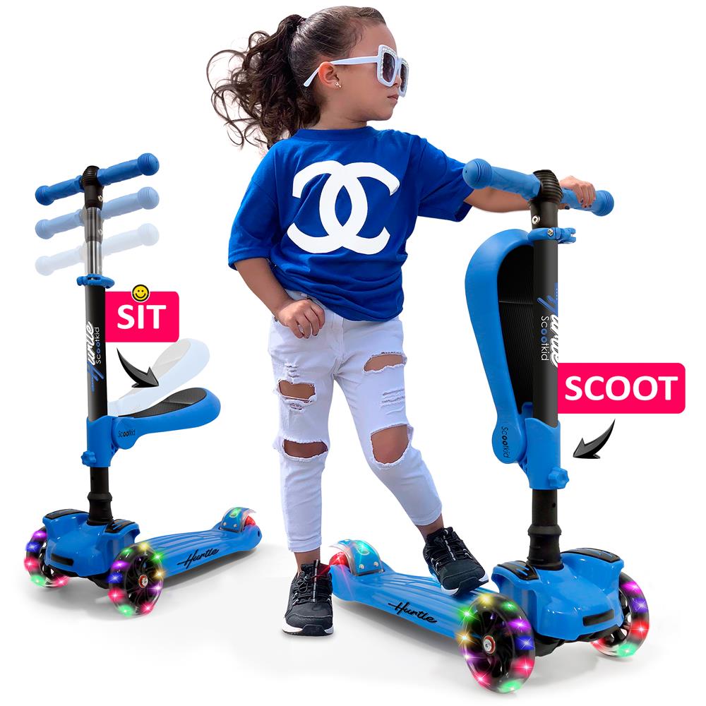 HURTLE HURFS56 - MINI KIDS TOY SCOOTER BLU