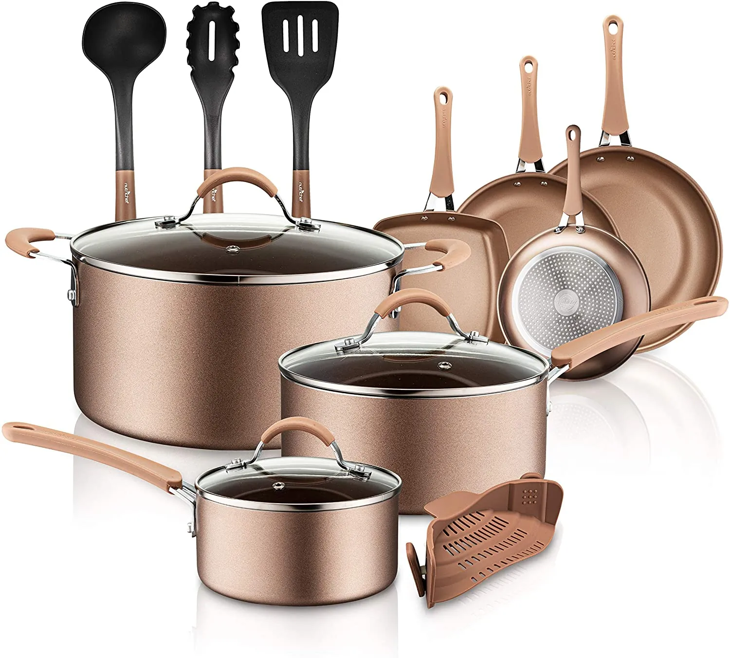NUTRICHEF NCCW14S — 14PC NONSTCK CKWR SET