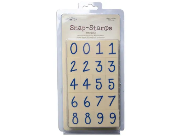 bulk buys SA710 - Casual Snap-Stamps Set - Numbers 1 for Crafting