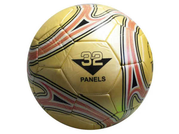bulk buys OP969 - Size 5 Gold Soccer Ball with Swirl Design - Premium Quality