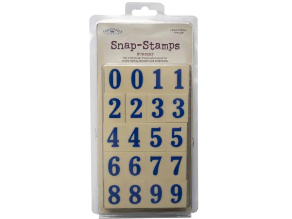bulk buys SA709 - Formal Snap-Stamps Set - 1 Number Stamps for Crafting