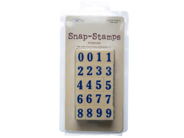 bulk buys SA711 - Snap Stamps Set - Formal Numbers 12 for Crafting