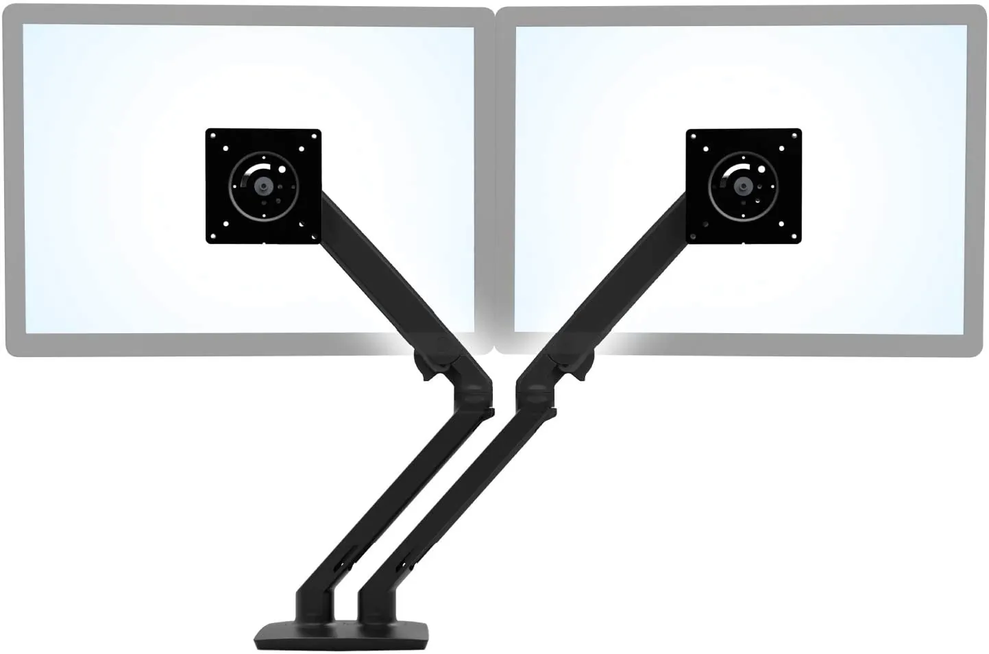 ERGOTRON 45-496-224 — MXV DESK DUAL MONITOR ARM (MATTE BLACK)