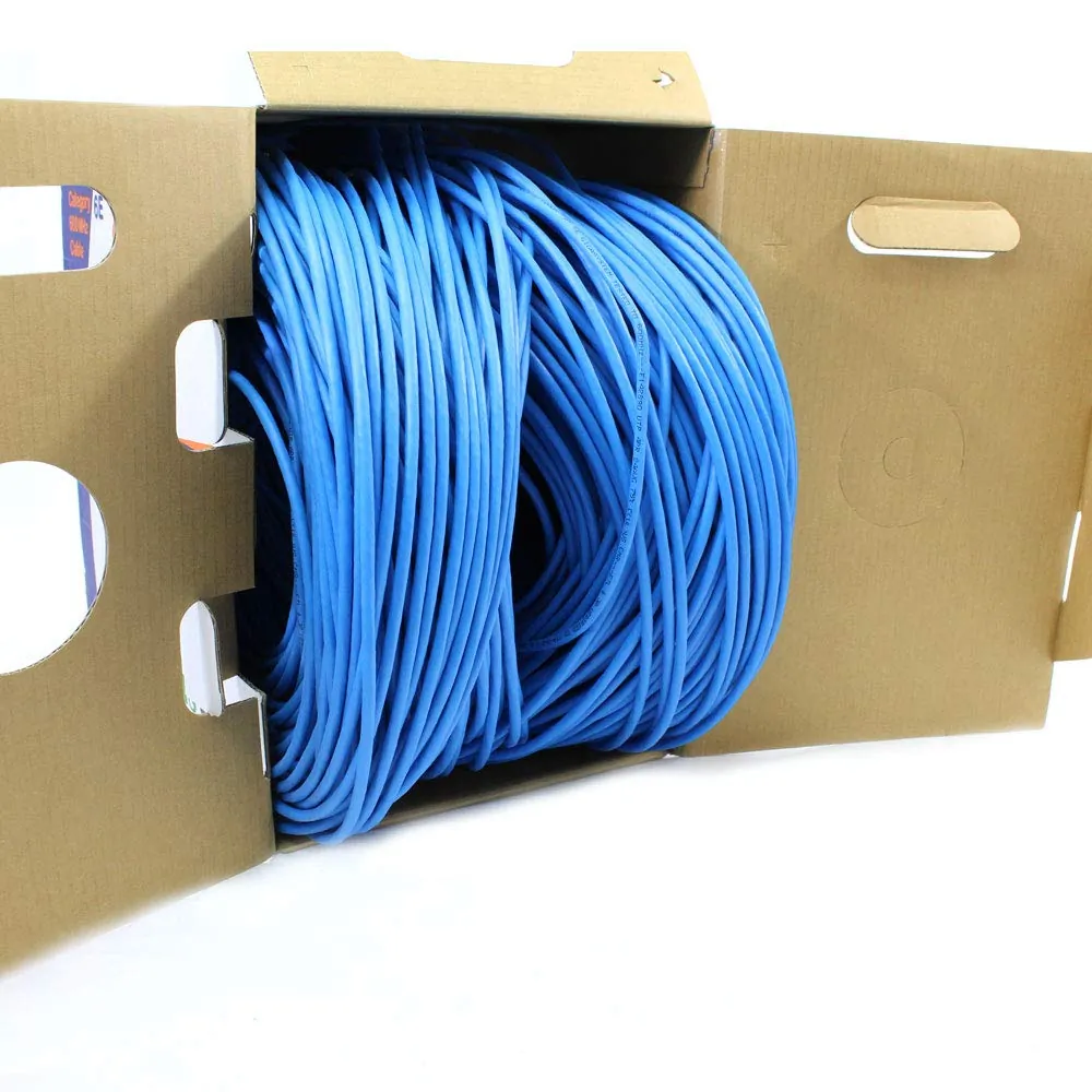 Wavenet WAV-CAT6E-CMR-BL — CAT6E 600 MHz CMR Blue Ethernet Cable - High Performance