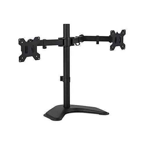 MountIt MI-2781B — Adjustable Dual Monitor Desk Mount with 80° Tilt
