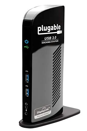 Plugable Technologies UD-3900 — USB 3.0 UNIVERSAL LAPTOP DOCKING STATION DUAL MONITOR FOR WINDOWS AND MAC(HDMI A