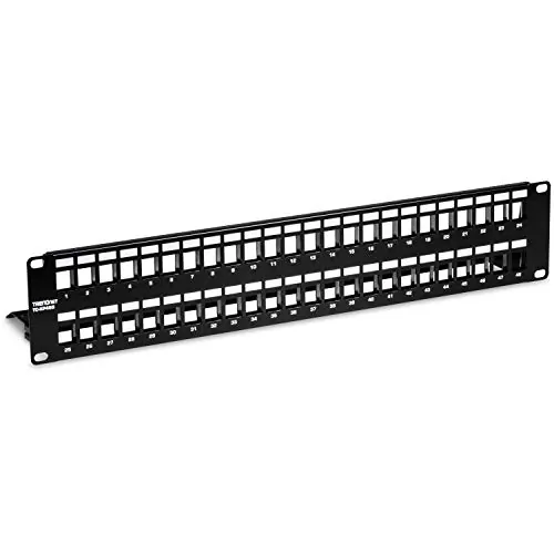 TRENDNET TC-KP48S — 48-PORT BLANK KEYSTONE SHIELDED PATCH PANEL