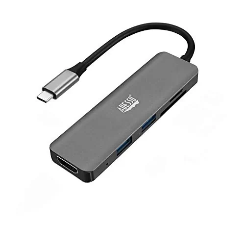 Adesso AUH-4020 — 6 IN 1 USB-C MULTIPORT DOCKING STATIONADESSO 6-IN-1 USB-C MULTIPORT DOCKING STAT