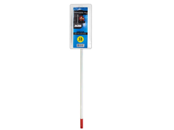 bulk buys GE420 - Adjustable Extendable Mop with Cleaning Wipes