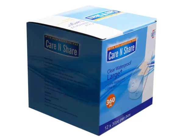 bulk buys FD403 - 30 Count Premium Clear Waterproof Bandages