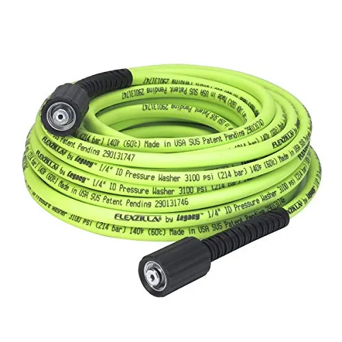 FLEXZILLA HFZPW3450M — Flexzilla 1/4" x 50' Pressure Washer Hose with M22 Fittings