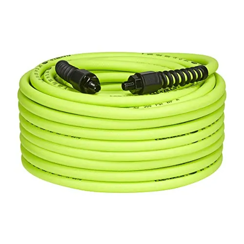 FLEXZILLA HFZP38100YW2 — Flexzilla Pro 3/8" x 100' Air Hose with MNPT Fittings