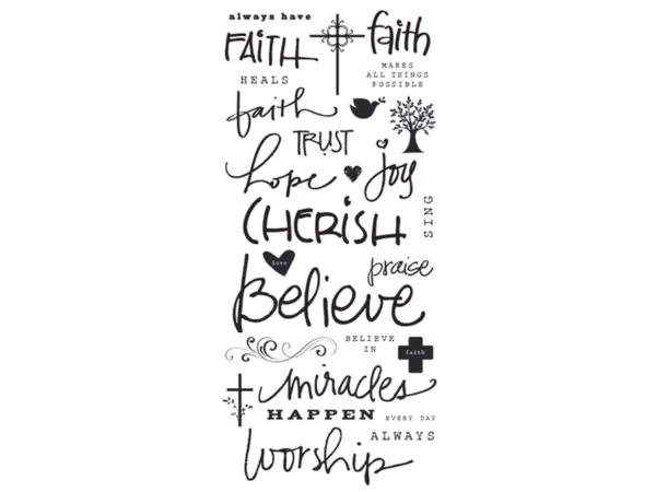 Bulk Buys CH393 — Inspirational Faith-Based Stickers - 27 Pack